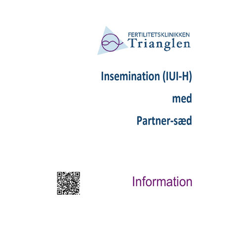 Information om insemination med partner-sæd (IUI-H)